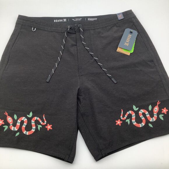 Roark Mens The Chiller 17 " Scallop Board Shorts Size 30 NWT - Picture 1 of 9